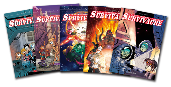 Les exemplaires de BD des Aventuriers du Survivaure Les exemplaires de BD des Aventuriers du Survivaure