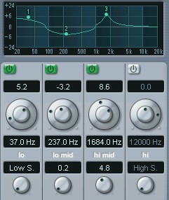 Egaliseur soft : Cubase SX Egaliseur soft : Cubase SX